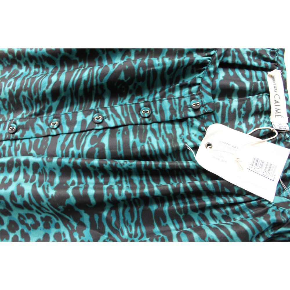 NEW Johnny Was Friday Silk Dress by Calme, Leopard Print, Sz XL - Picture 5 of 8